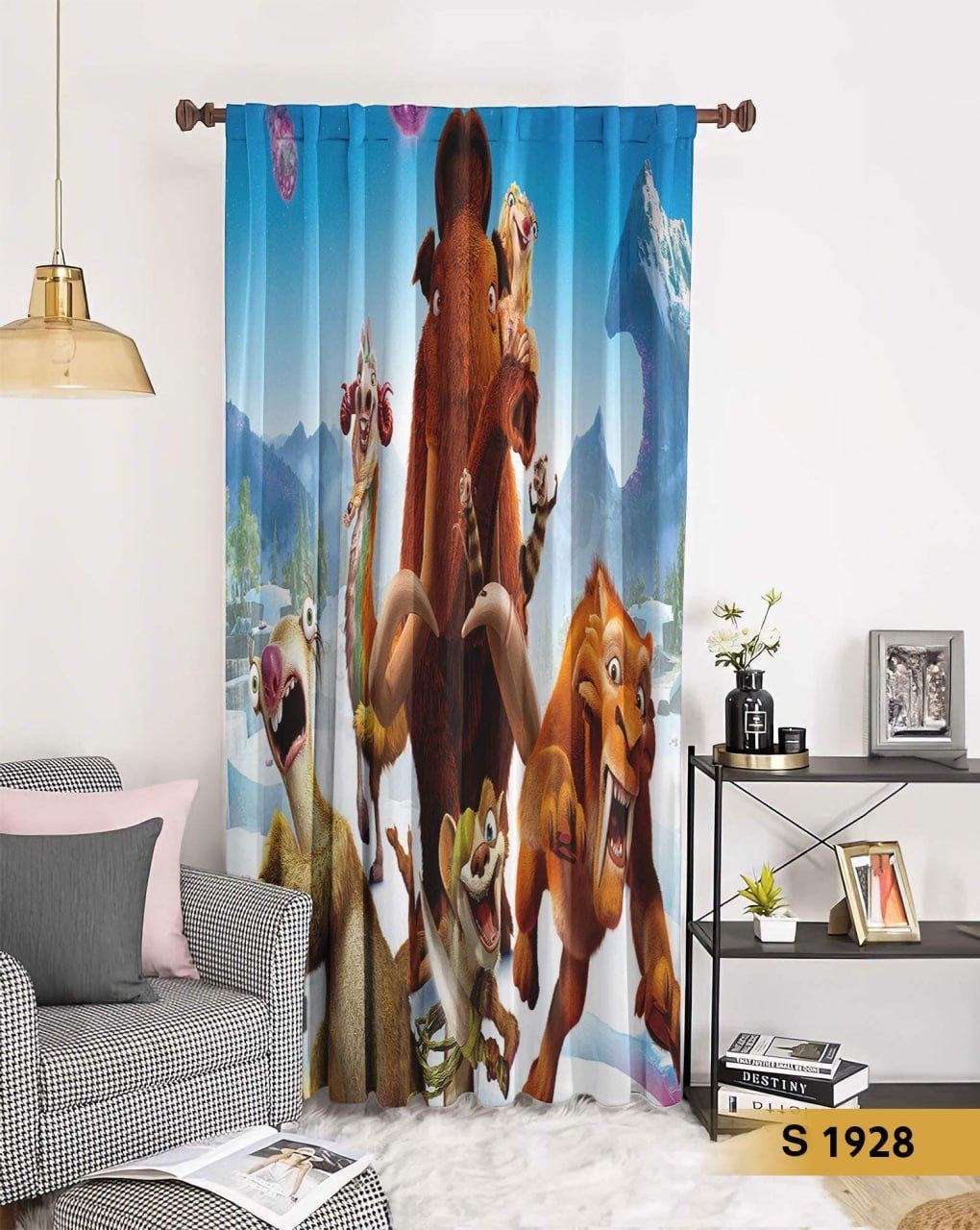 ستارة قطيفة ناعمة 3D بشخصيات كرتون العصر الجليدي _ S 1928