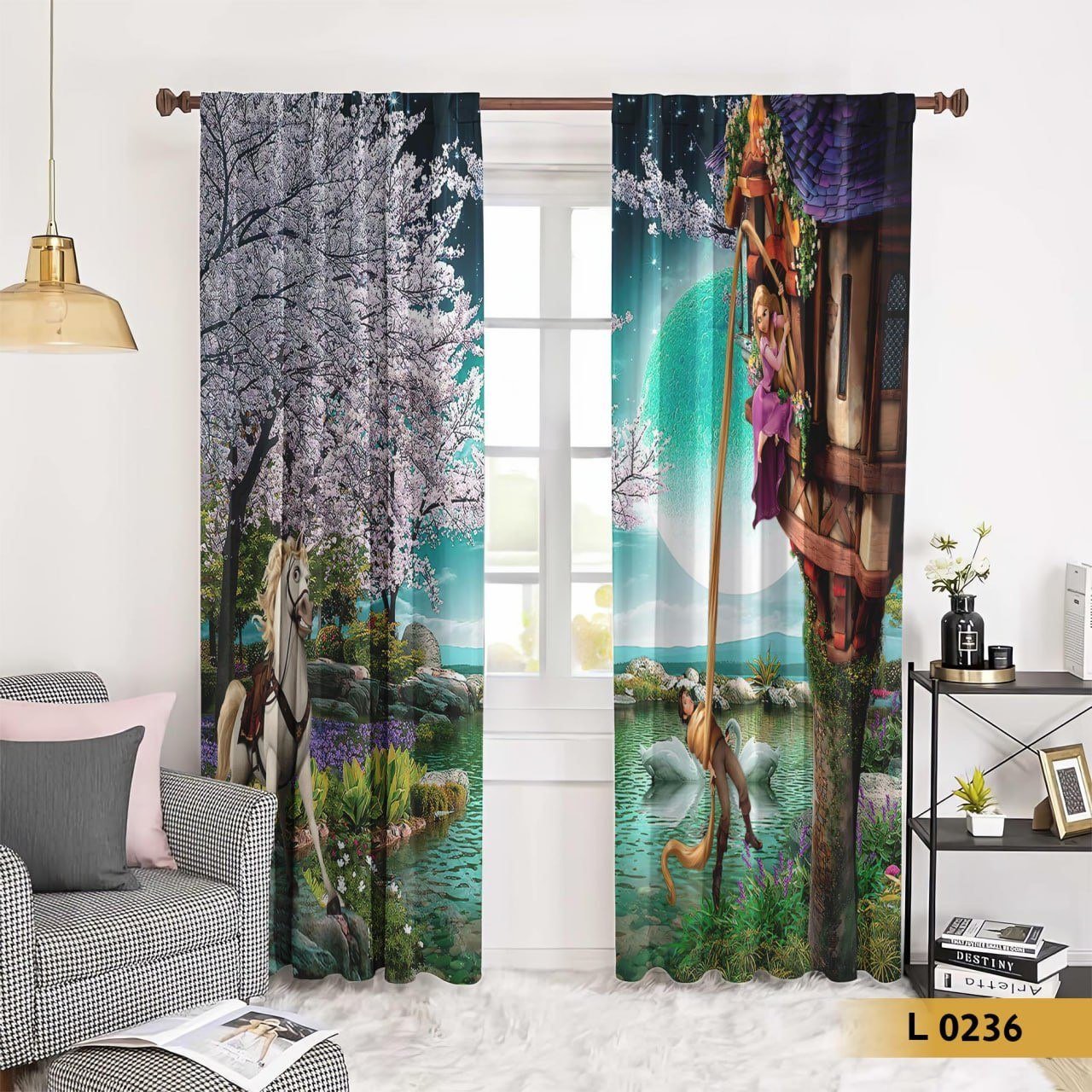 ستارة أطفال بطابع خيالي – ربانزل والبرج – موديل L0236