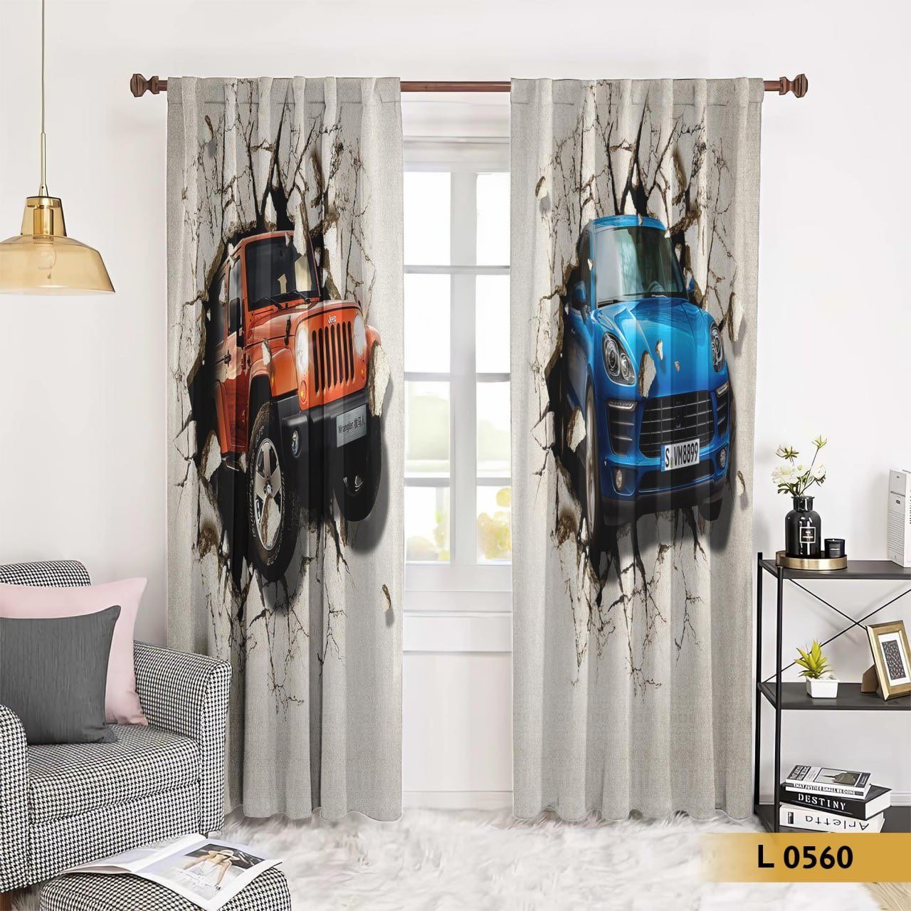 ستارة سيارات مجسمة ثلاثية الأبعاد – تصميم جيب وسبورت – موديل L 0560