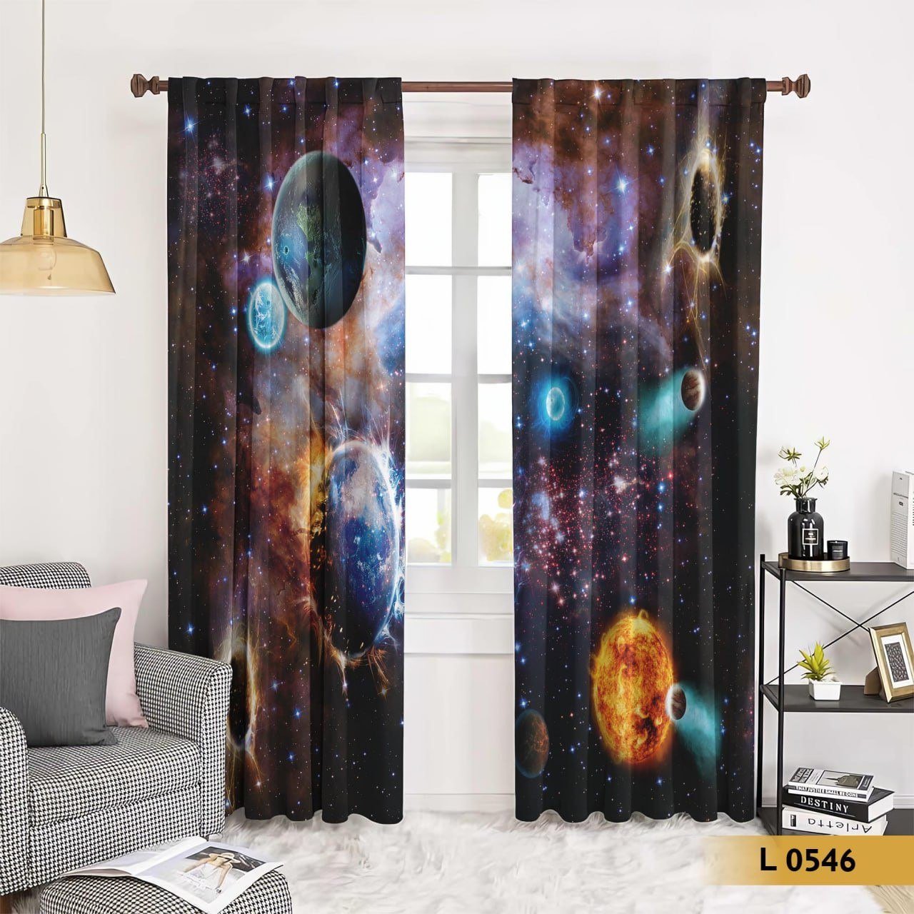 ستارة كواكب ومجرات ثلاثية الأبعاد – موديل L 0546