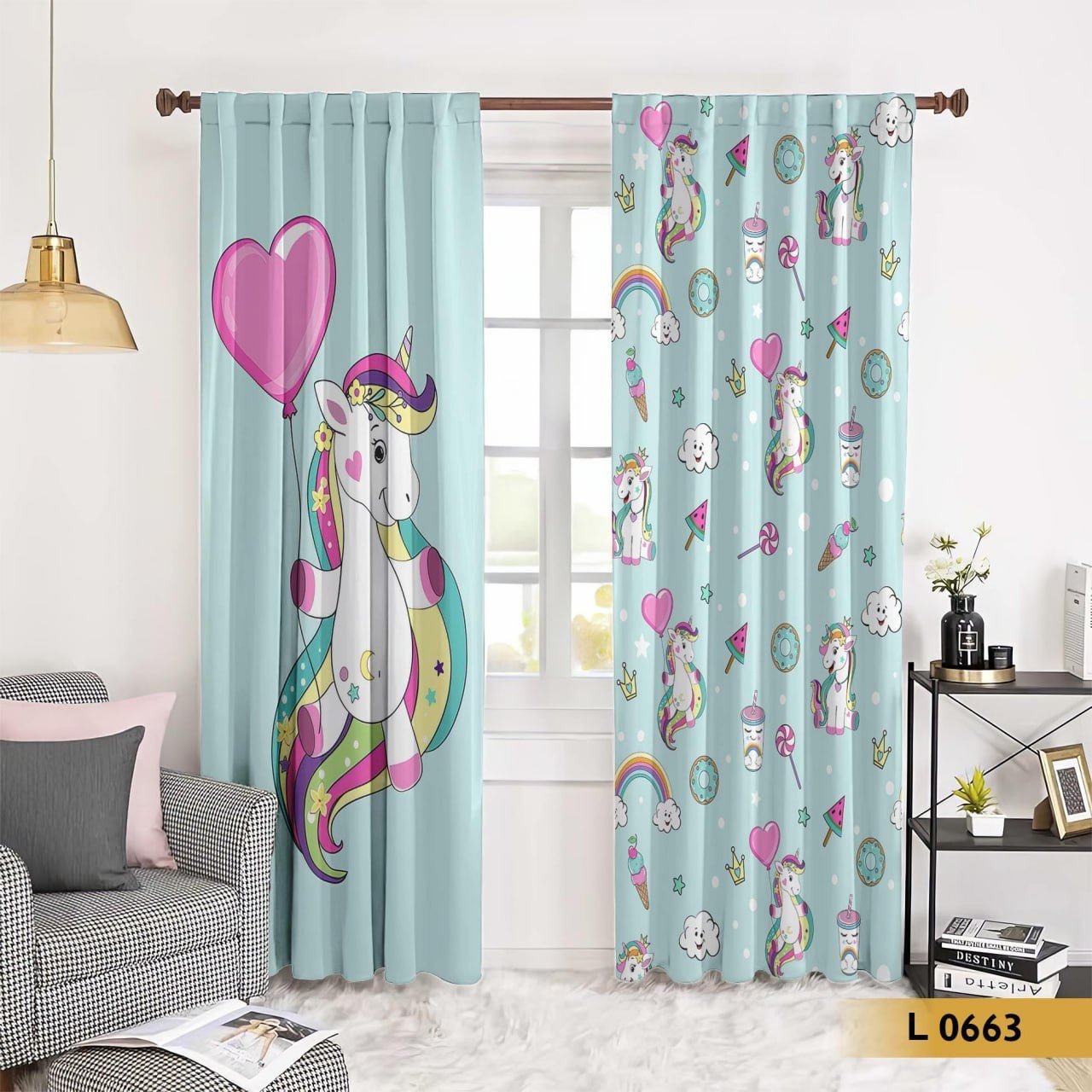 ستارة قطيفة أطفال يونيكورن لطيف – موديل L 0663