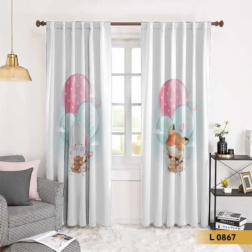 ستارة أطفال برسومات بالونات لطيفة – موديل L 0867