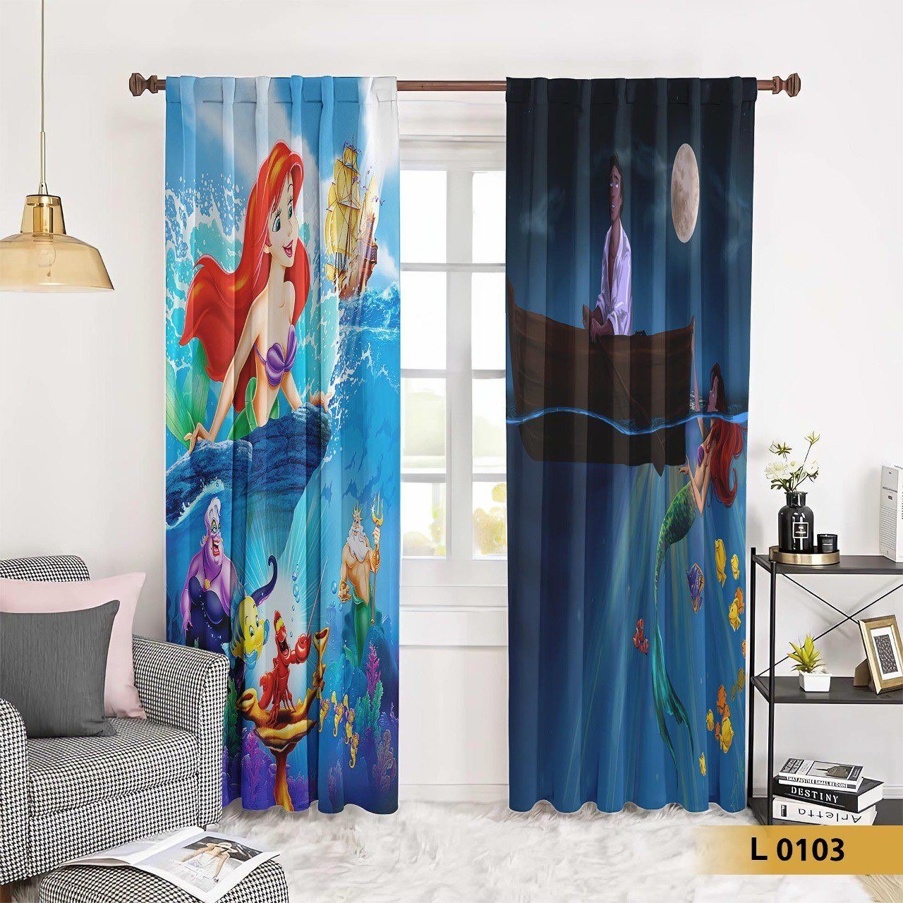 ستارة أطفال بتصميم حورية البحر المستوحى من عالم البحار  _ موديل L0103