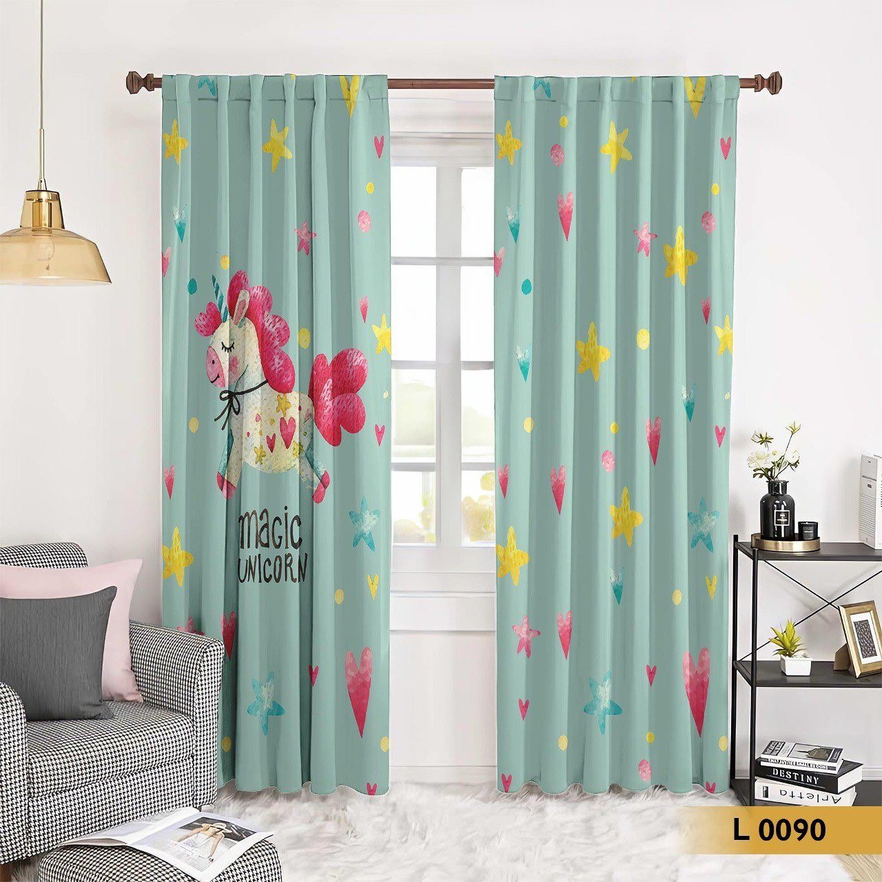 ستارة أطفال يونيكورن سحرية لغرف البنات _ موديل L0090